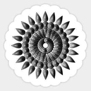 Coloring Mandala Sticker